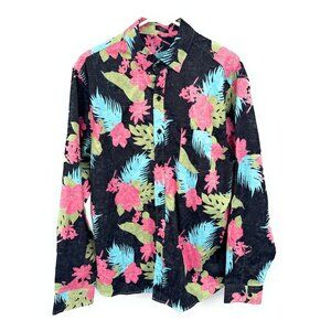 COOFANDY Men's Multi Colored 2X Shirt‎ Long Sleeve Casual Button Up Shirt Floral